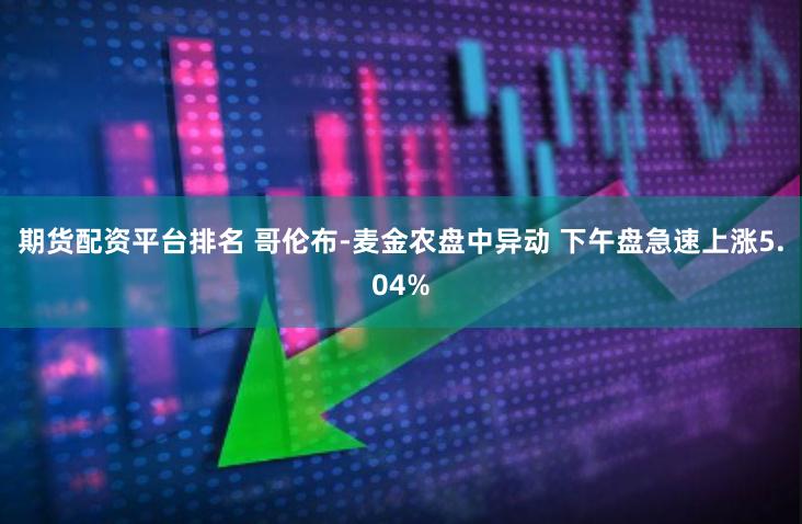 期货配资平台排名 哥伦布-麦金农盘中异动 下午盘急速上涨5.04%